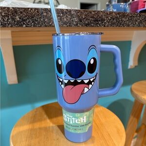 Disney Stitch Stainless Steel Tumbler 40oz With Handle, Lid and Straw